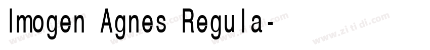 Imogen Agnes Regula字体转换